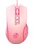 Bilgisayar Kablolu USB Mouse Oyun Mouse Light Up Rgb Optik Masaüstü Pc Pembe Için 2