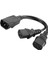 IEC320-C14 2C13 Güç Kablosu 1-2 Kablo Çift Pin Pdu / Ups Dolabı 350MM (Yurt Dışından) 5