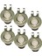 Metal Golf Topu Marker Eğitim Yardım Mıknatıs Için 6 Paket Ic Şapka Klipler 5