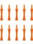 10 Adet Golf Tees Plastik Golf Tırnak Sınır Pin Açık Spor Kaynağı 70MM Turuncu 2