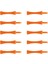 10 Adet Golf Tees Plastik Golf Tırnak Sınır Pin Açık Spor Kaynağı 70MM Turuncu 5