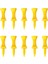 10 Adet Golf Tees Plastik Golf Tırnak Sınırı Pin Açık Spor Kaynağı 43MM Sarı 2