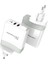 C56Q 2xusb Qc 3.0 ve 1xtype-C Pd 30W Seyahat Şarj Cihazı + Farklı Ülkelerin Fiş Seçenekleri 1