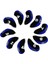10 Neopren Golf Kulübü Headcover Club Kapak Kol Korumak Headcover - Siyah + Kraliyet Mavi 2