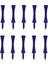 10 Adet 70MM Plastik Golf Tees Açık Golf Acemi Için Egzersiz Malzemeleri 70MM Mavi 2