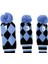 3 Golf Pom Pom Set Headcover Sürücü Fairway Woods Kafa Amparo Mavi Kapakları 3