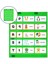 Manyetik Cep Grafiği Çift Taraflı Asılı Programı Cep Grafik Yeşil (Yurt Dışından) 2