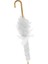 Minyatür Lady Dantel Parasol 1/12 Bebek Evi Mobilya Dekor Için Beyaz 5