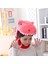 Sevimli Dinozor Kafa Şapka Cosplay Headgear Sevimli Fotoğraf Sahne Cadılar Bayramı Pembe 3