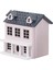 1/12 Ölçekli Dollhouse Minyatür Mini Süsler Ahşap Villa Zanaat Dıy Dekor Pembe 2