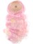 1/6 Uzun Kıvırcık Peruk Blythe Bebek Dıy Için Scalp Headshell ile Dıy Accs Pink 1