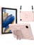 Samsung Galaxy Tab A8 10.5 2021 Bej Pc + Silikon Tutucu Tablet Kılıf Için 2
