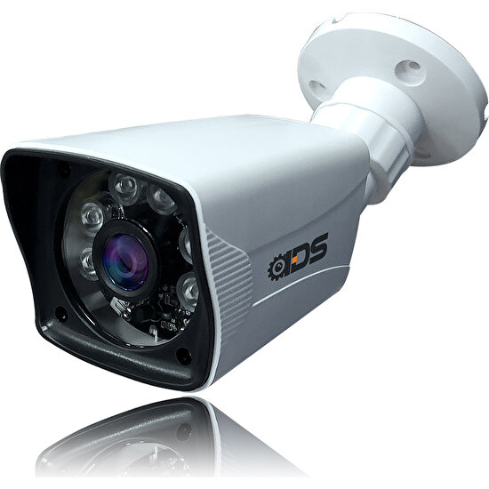 IDS 5mp Sony Lensli 1080P 6 Atom LED Gece Görüşlü Su Geçirmez Plastik Kasa Fullhd Güvenlik Kamerası
