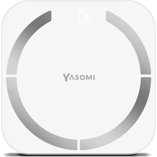 Yasomi Yağ Ölçer Şarj Edilebilir Akıllı Bluetooth Tartı Beyaz (Yasomi Türkiye Garantili )