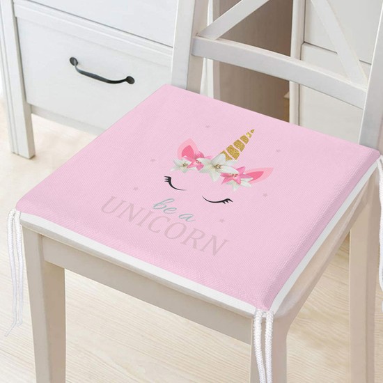 RealHomes Pembe Zemin Be A Unicorn Yazılı Dijital Baskılı Fiyatı