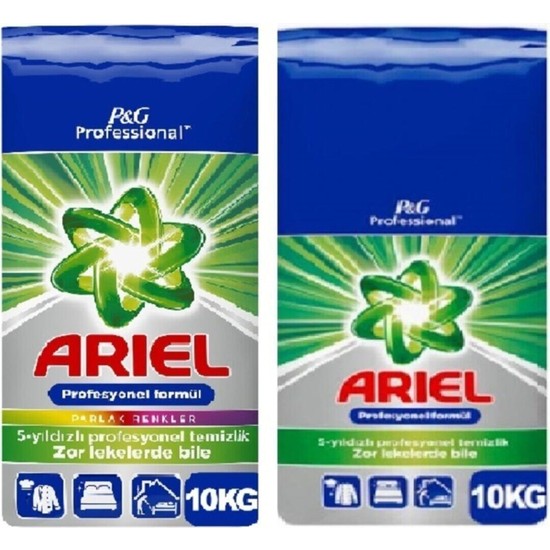Ariel P&g Ariel 10 kg Proffesyonel Aqua & Ariel 10 Kgparlak Renkler