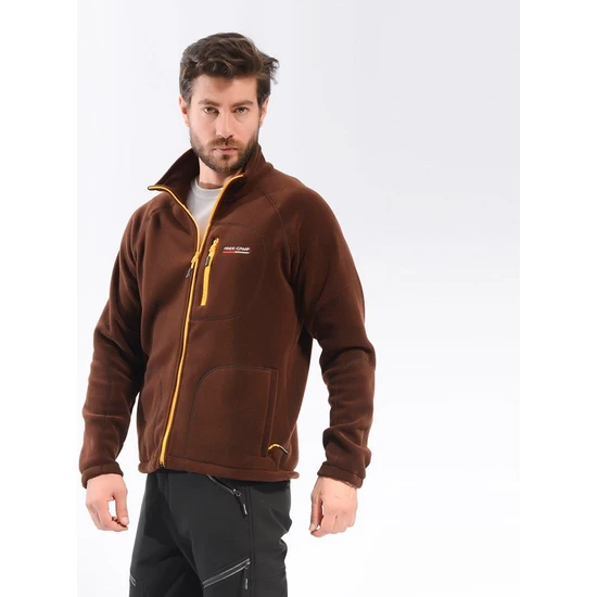 Freecamp Man Full Zipper Fleece-Kahverengi