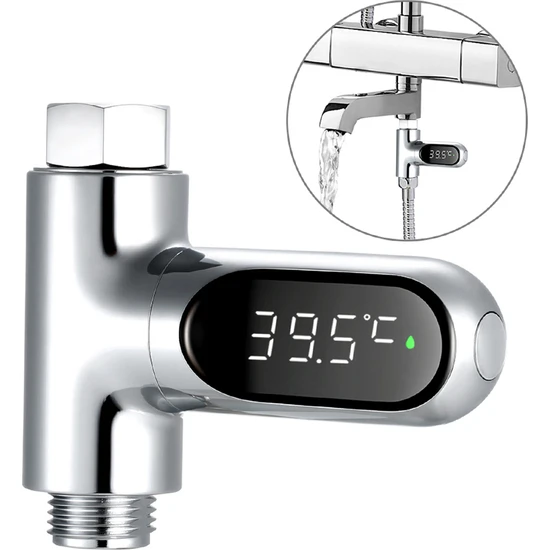 Dijital Duş Termometresi ℃ / ℉ Banyo Sıcaklığı Monitörü