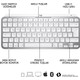 Logitech MX Keys Mini Mac İçin Minimalist Kablosuz Aydınlatmalı İngilizce Q Klavye - Beyaz