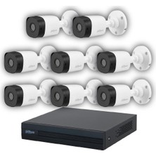 Dahua 8 Kameralı 20 Metre Gece Görüşlü Full HD Güvenlik Kamera Seti