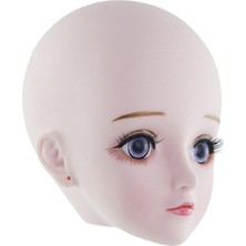 Honeyge 1/3 Kız Makyaj Kafası Bjd 60 cm Bebekler Için Sculpt -Rolored Ciltli (Yurt Dışından)