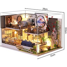 Honeyge 3D Minyatür Dollhouse Mobilya Bitki LED Cottage Fantasy Oyuncak Çocuklar Için Hediye (Yurt Dışından)