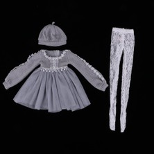 Honeyge Moda Kazak Gazliyer Elbise W / Çorap 1/3 Bjd 60 cm Bebekler Için Gri Accs (Yurt Dışından)