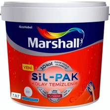 Marshall Sil-Pak 10 Kat Daha Fazla Silinebilir Iç Cephe Boyası 7,5 L.