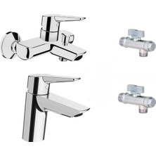 Artema Solid S Banyo Batarya Seti ve Gms Filtreli Taharet Ara Musluk 2 Adet