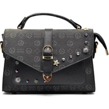 Duygushoesbag Kadın El ve Omuz Çantası  Çok Şık Taş Detay Aksesuarlı