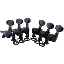 St Sports 6x Kilitleme Gitar Tuner Dişli Oranı 1:18 Elektro Gitarlar Için Aşınmaya Dayanıklı Siyah 6l (Yurt Dışından)