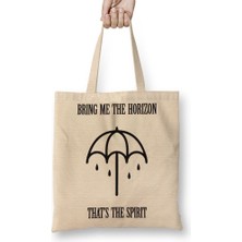 Baskı Dükkanı Bring Me The Horizon Bmth Bez Çanta Uzun Saplı