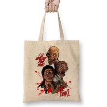 Baskı Dükkanı Evil Dead 2 Dead By Bez Çanta Uzun Saplı