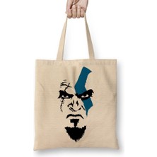 Baskı Dükkanı God Of War Kratos Bez Çanta Uzun Saplı