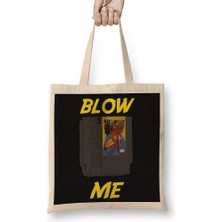 Baskı Dükkanı Anos 80 Video Game Divertidas Bez Çanta Uzun Saplı