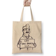 Baskı Dükkanı Çay Erdal Bakkalda Içilir Bez Çanta Uzun Saplı