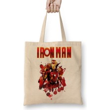 Baskı Dükkanı Iron Maiden Bez Çanta Uzun Saplı
