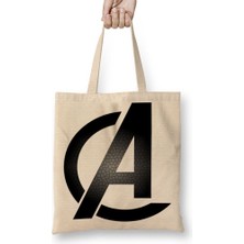 Baskı Dükkanı Avenger Bez Çanta Uzun Saplı