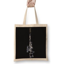 Baskı Dükkanı Sniper Navy Bez Çanta Uzun Saplı