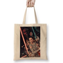 Baskı Dükkanı Star Wars 02 Bez Çanta Uzun Saplı