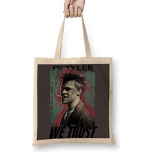 Baskı Dükkanı Luta Em Tyler Durden 02 Bez Çanta Uzun Saplı