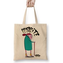 Baskı Dükkanı Bekos Arte Urbana Respeite Bez Çanta Uzun Saplı