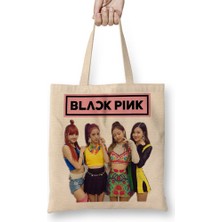 Baskı Dükkanı Blackpink 14 Bez Çanta Uzun Saplı
