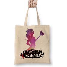 Baskı Dükkanı Lux League Of Legends Bez Çanta Uzun Saplı