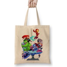 Baskı Dükkanı Minecraft Adventure Bez Çanta Uzun Saplı