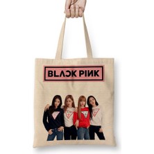 Baskı Dükkanı Blackpink 006 Bez Çanta Uzun Saplı
