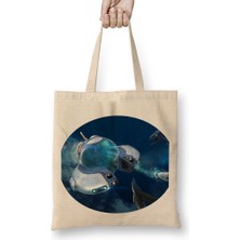 Baskı Dükkanı Seamoth Subnautica Bez Çanta Uzun Saplı