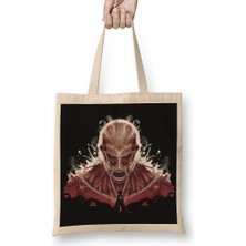 Baskı Dükkanı Attack On Titan Ink On Titan Bez Çanta Uzun Saplı