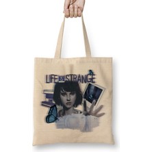 Baskı Dükkanı Life Is Strange Time Bez Çanta Uzun Saplı