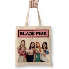 Baskı Dükkanı Blackpink 009 Bez Çanta Uzun Saplı